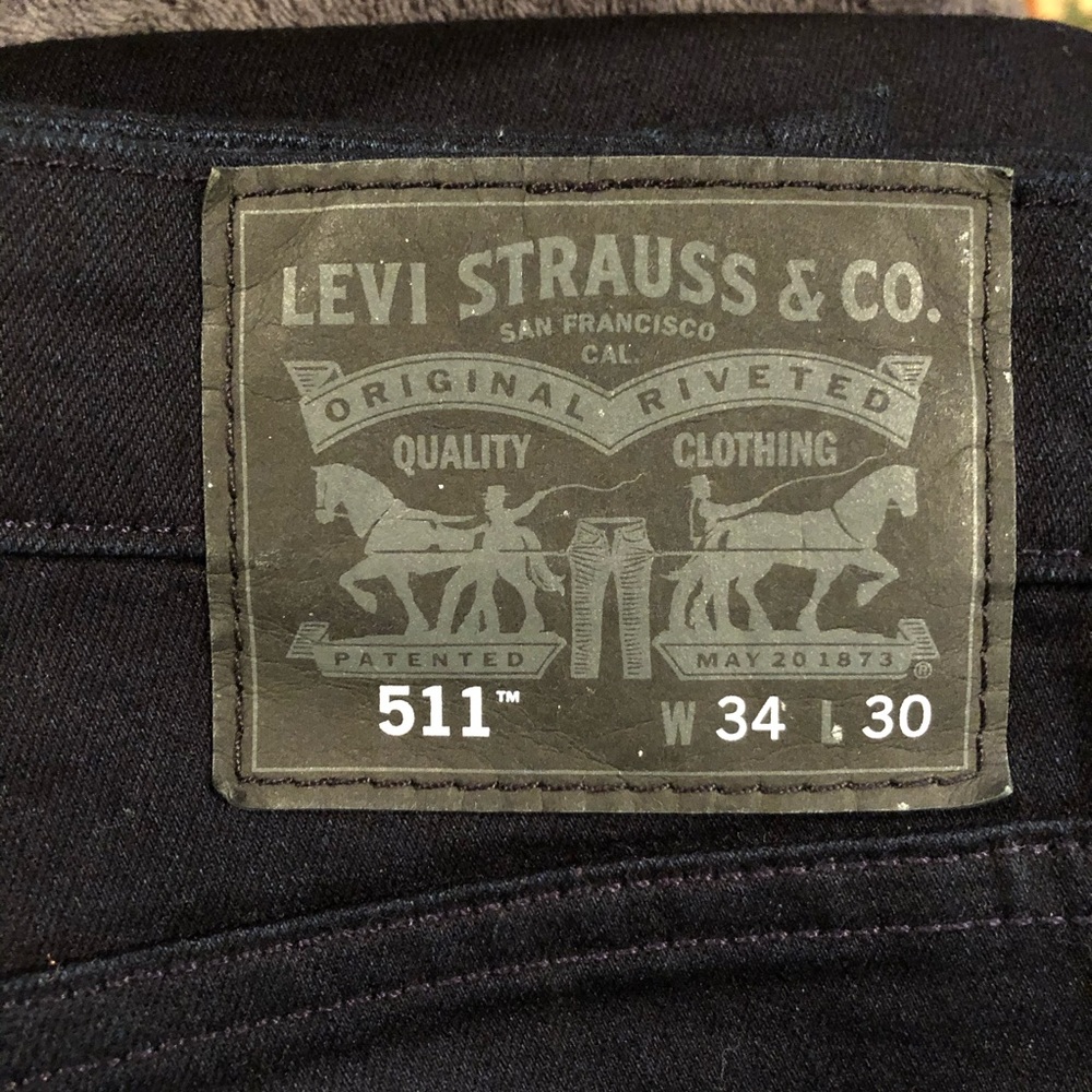 511 Dark blue Levi pants 34x30